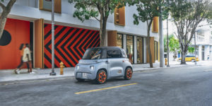 El pequeño e innovador Citroën Ami eléctrico.