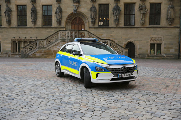 Las fuerzas policiales de Osnabrück (Alemania) ya cuentan con un Hyundai NEXO.