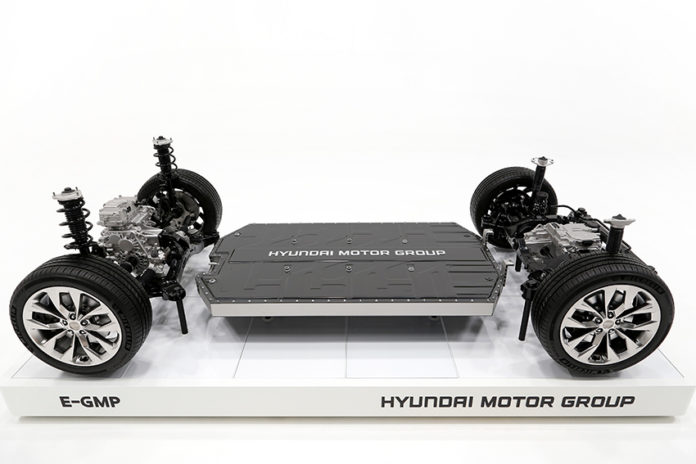 Nueva plataforma E-GMP para vehículos eléctricos de Hyundai Motor Group.