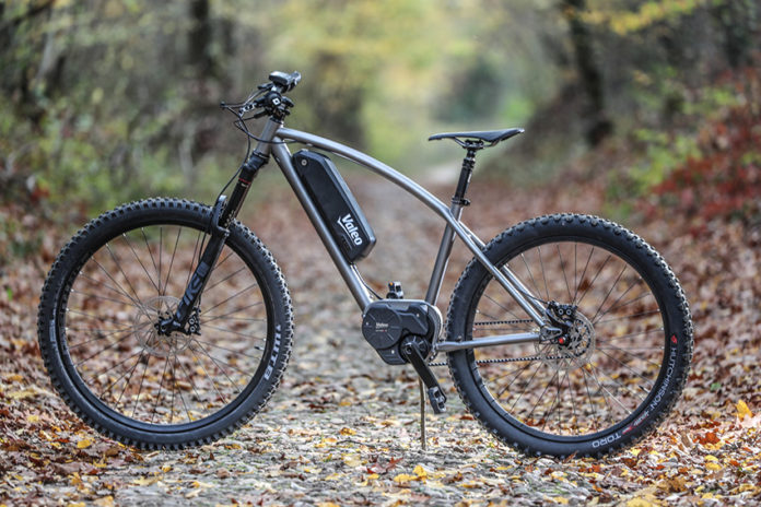 Valeo e-Bike System incorporado a una bicicleta de montaña.