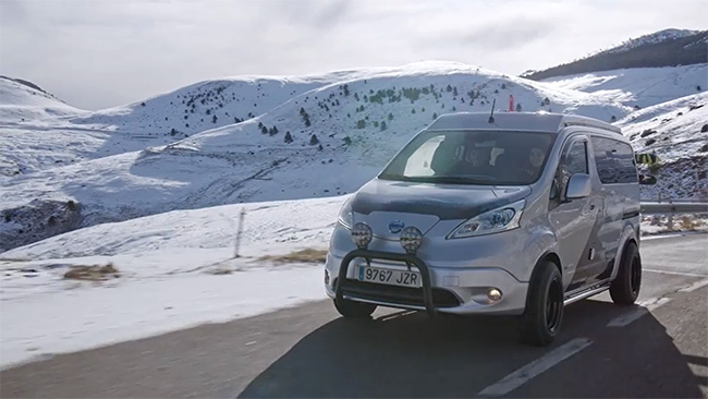 Nissan e-NV200 Winter Camper, un vehículo idóneo para realizar un turismo de proximidad sostenible.