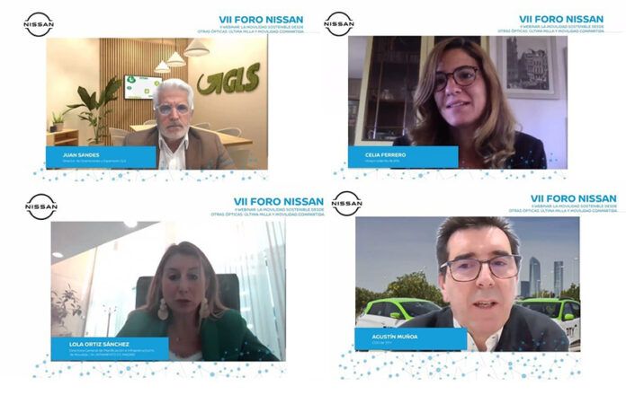 participantes-webinarnissan Participantes del II Webinar del VII Foro Nissan para hablar del reparto de última milla, de la renovación del parque de furgonetas en Madrid y de la movilidad compartida.
