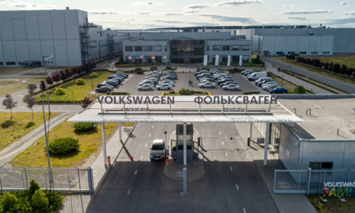 Planta de Volkswagen Group en Kaluga, al suroeste de Moscú.