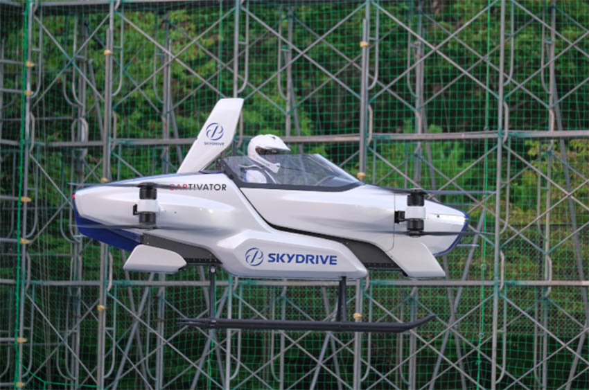 SD-03, uno de los coches voladores (eVTOL) desarrollado por Skydrive.