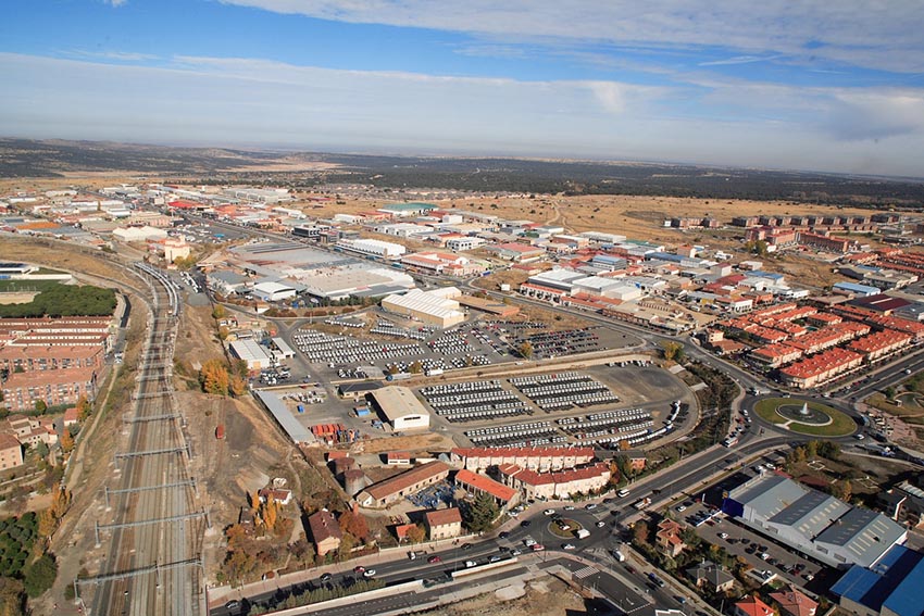 Foto aérea de la planta de Nissan en Ávila