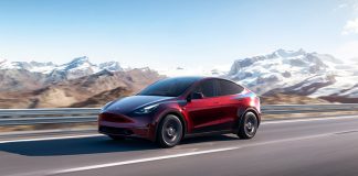 Rojo Cereza Media : uno de los nuevos colores para el Tesla Model Y.