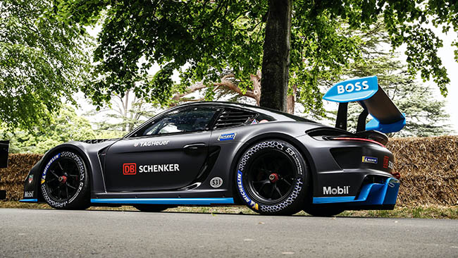 Porsche GT4 ePerformance en Goodwood