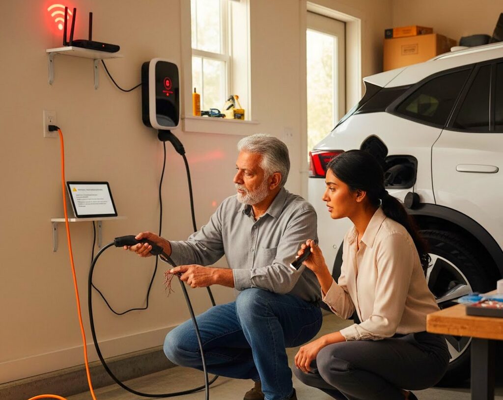 Los cables extensores de casa no están preparados para el nivel de energía que demanda un coche eléctrico.