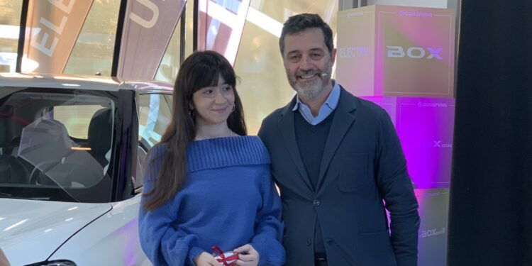 Marina Simón e Ignacio Román en la entrega del BOXcellence