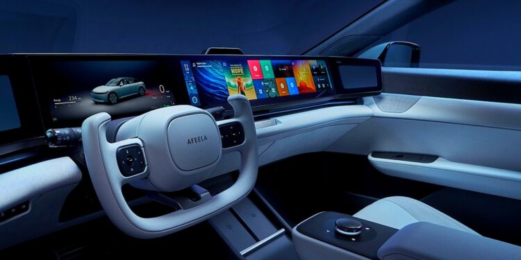 Interior del Afeela 1 EV