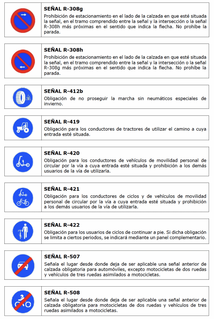Nuevas señales de Tráfico