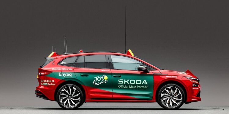 Coches eléctricos Škoda Tour de Francia