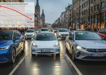 Los coches eléctricos de la marca Tesla sufren una continua caída de ventas en Alemania