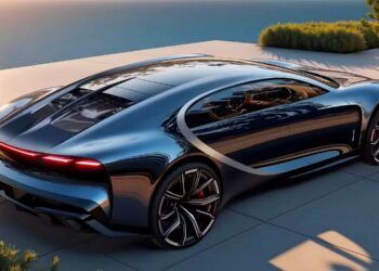 Dreame, el fabricante chino de aspiradoras, presenta un sedán eléctrico que imita al Bugatti Chiron