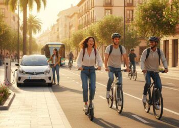 La movilidad sostenible está en auge: los jóvenes apuestan por la bicicleta, los patinetes eléctricos y el transporte público.