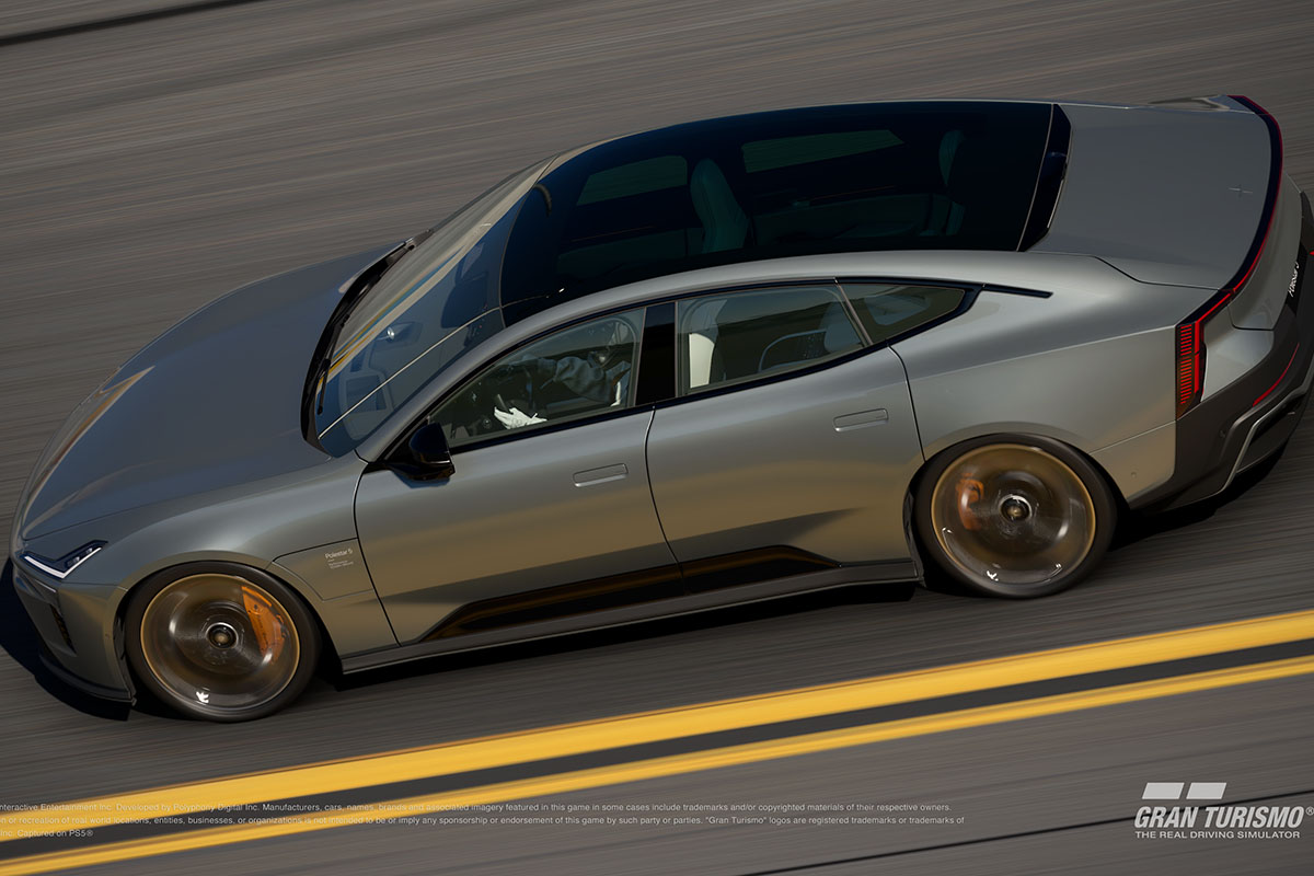 Polestar 5 Gran Turismo 7 lateral Polestar 5 Gran Turismo 7 lateral