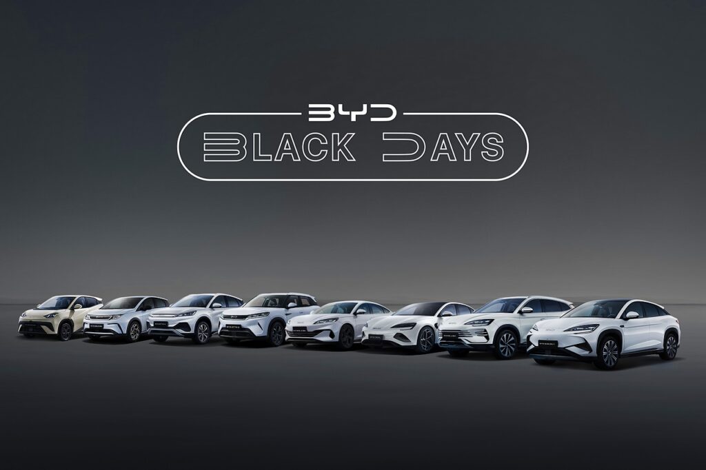 BYD Black Days 2025, con descuentos de hasta 16.200 euros y opción de pago en 2026