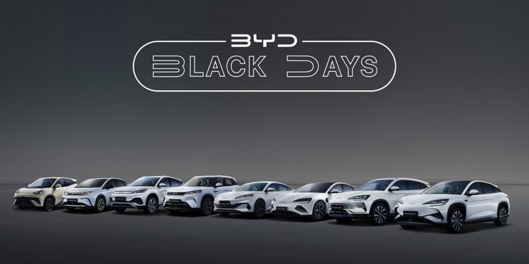 BYD Black Days 2025, con descuentos de hasta 16.200 euros y opciรณn de pago en 2026