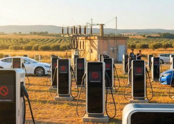 Miles de cargadores para coches eléctricos siguen parados por la falta de capacidad real en la red eléctrica española