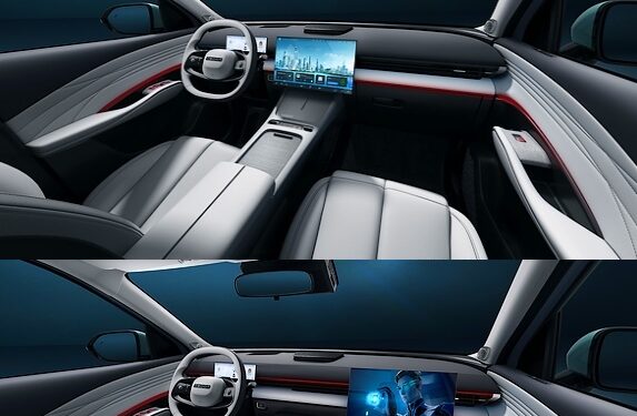 El Omoda 7 SHS reformula la experiencia de viajar en coche con su innovadora pantalla deslizante para el acompañante