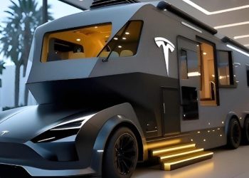 La Tesla Motorhome 2026 muestra cómo sería viajar sin gasolina, con autonomía eléctrica y comodidad total