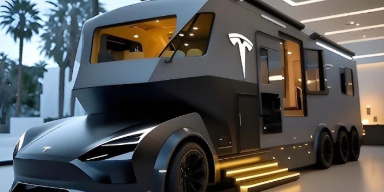 La Tesla Motorhome 2026 muestra cómo sería viajar sin gasolina, con autonomía eléctrica y comodidad total