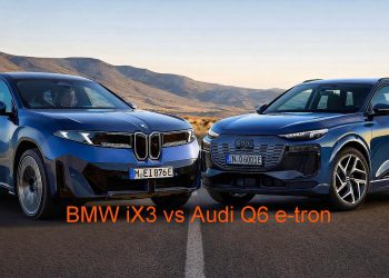 BMW iX3 026 vs Audi Q6 e-tron