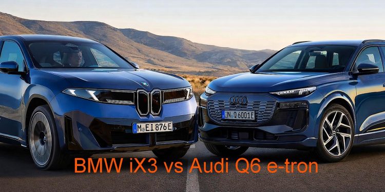 BMW iX3 026 vs Audi Q6 e-tron
