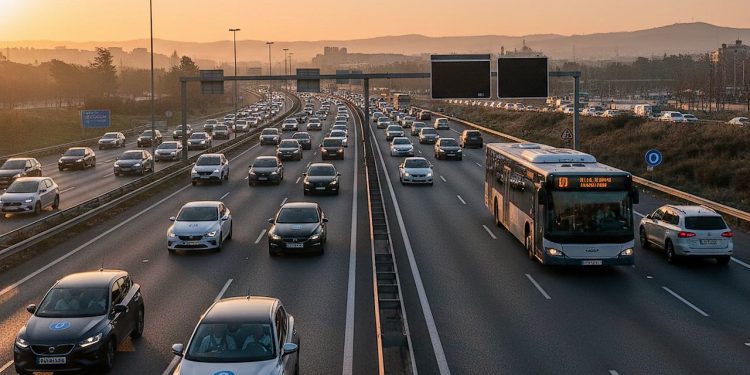 Los coches con etiqueta 0 pierden su acceso libre al carril Bus-VAO y deberán llevar pasajero obligatoriamente