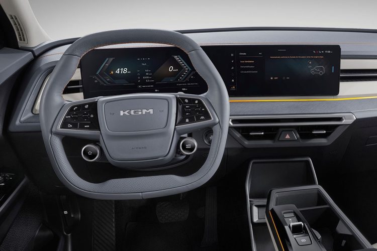 KGM Musso EVX interior KGM Musso EVX interior