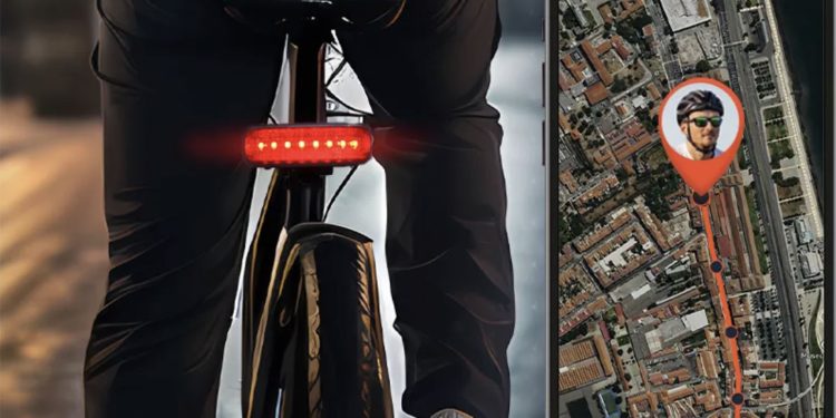 El PAJ LED BICYCLE Finder 4G luz trasera