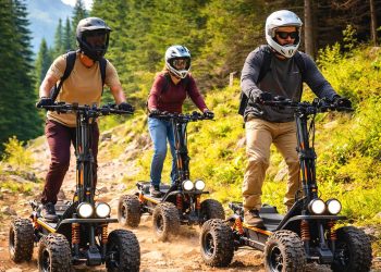 Los scooters eléctricos 4×4 se abren paso en caminos difíciles. Su tamaño compacto y tracción total marcan la diferencia.