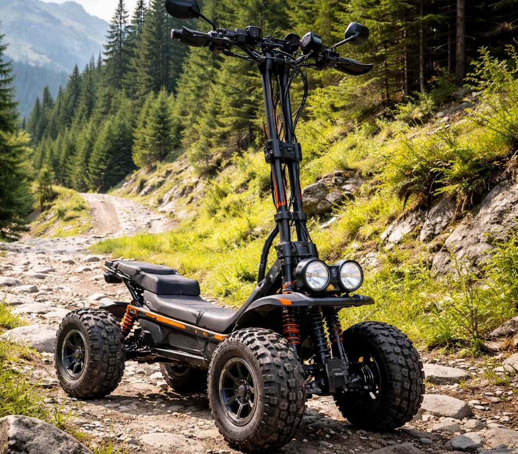 Los scooters eléctricos 4×4 ya no son sólo urbanos. Ahora conquistan rutas de tierra y pendientes exigentes.