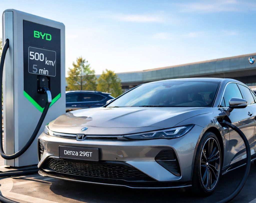 Carga ultrarrápida de BYD: 500 km en 5 minutos