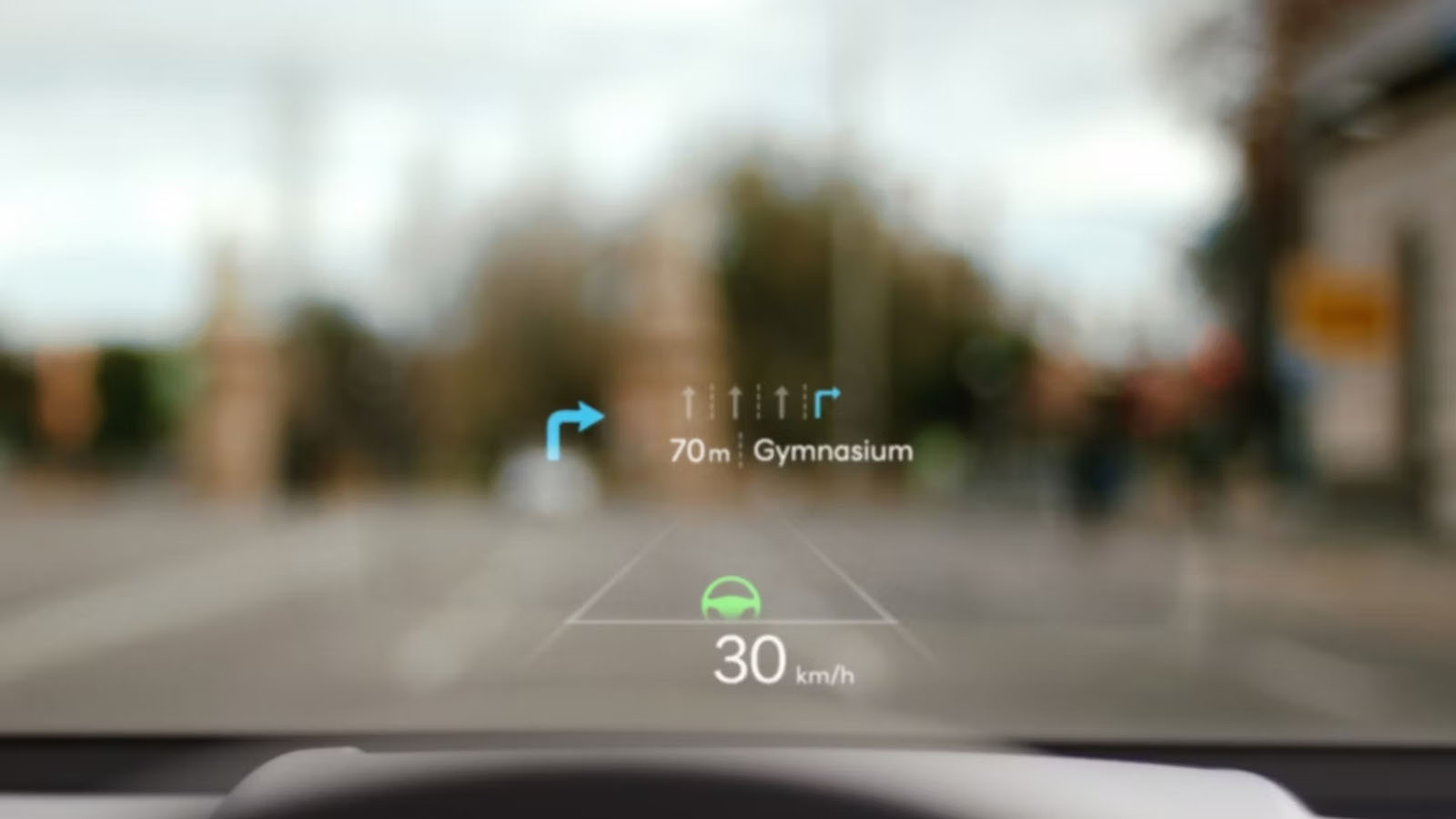 Hyundai Kona Head-up Display Hyundai Kona Head-up Display