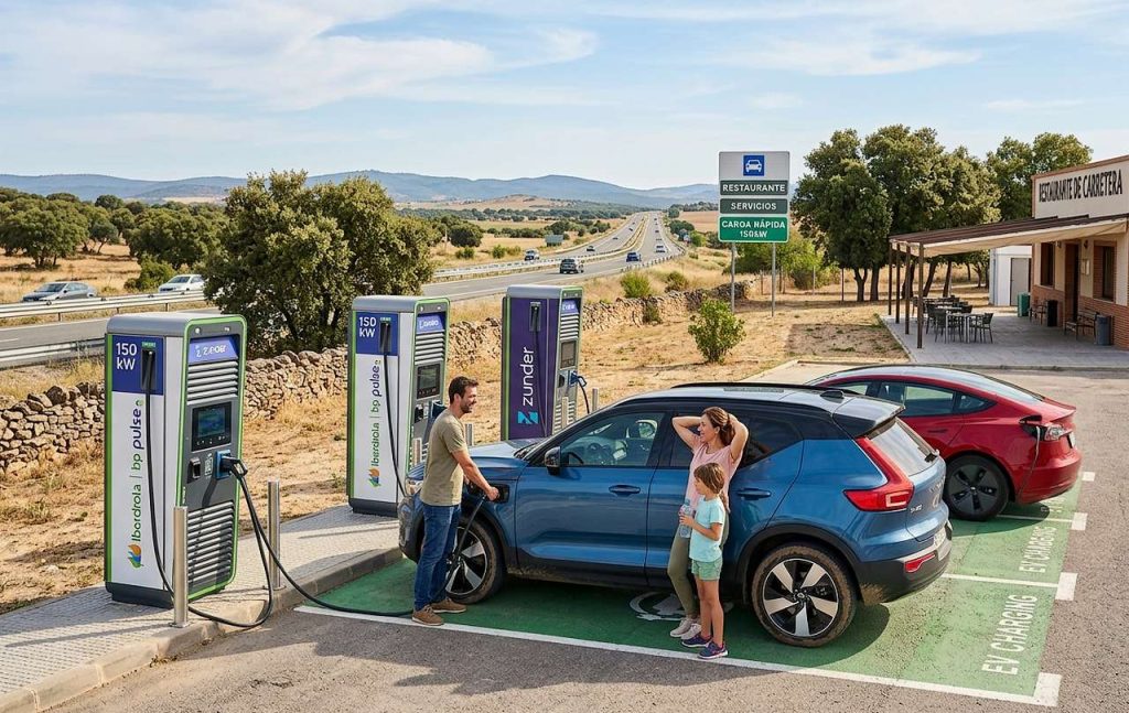 Un plan estatal destina cerca de 100 millones para instalar electrolineras de 150 kW en zonas sin cobertura, con el objetivo de facilitar los desplazamientos largos por carretera.