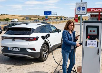Recargar un coche eléctrico en las carreteras de España sigue presentando fallos graves en algunas rutas principales, según un informe de la OCU.
