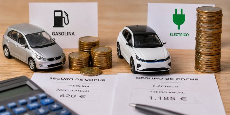 La OCU detecta fuertes subidas en los seguros de coches eléctricos e híbridos frente a los modelos de gasolina, con diferencias de hasta 2.400 euros entre aseguradoras.