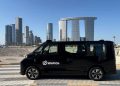 Uno de los taxis de WeRide en Abu Dhabi