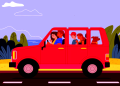 Niños coche eléctrico