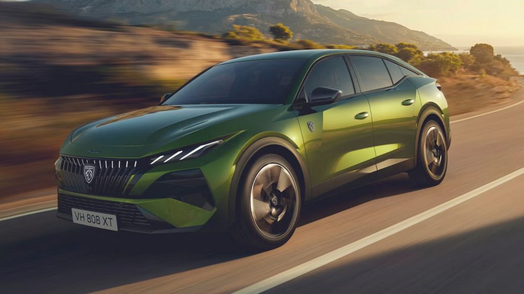 El Peugeot E-408 2029 contará con un relevo generacional que incluya una nueva plataforma, una batería de 97 kWh y una autonomía que superará los 700 kilómetros.