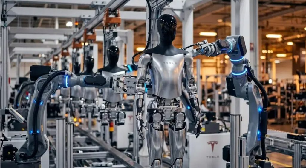 El robot humanoide Tesla Optimus comienza a aprender directamente de los operarios de la Gigafábrica de Grünheide para ejecutar tareas propias del montaje de vehículos eléctricos.