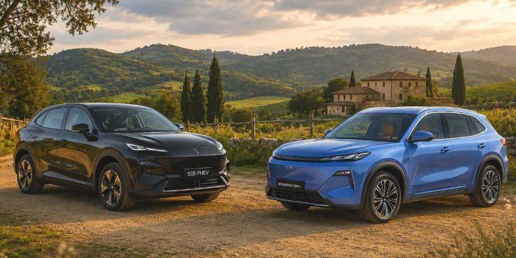 El Changan Deepal S05 PHEV y el Geely Starray EM-i, dos nuevos SUV híbridos enchufables chinos, frente a frente para comparar diseño, autonomía eléctrica, potencia y precio.
