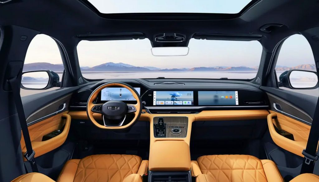 Interior del Geely Monjaro EM-i