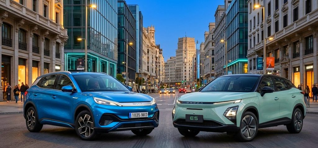 Omoda 5 EV frente a BYD Atto 3 EVO