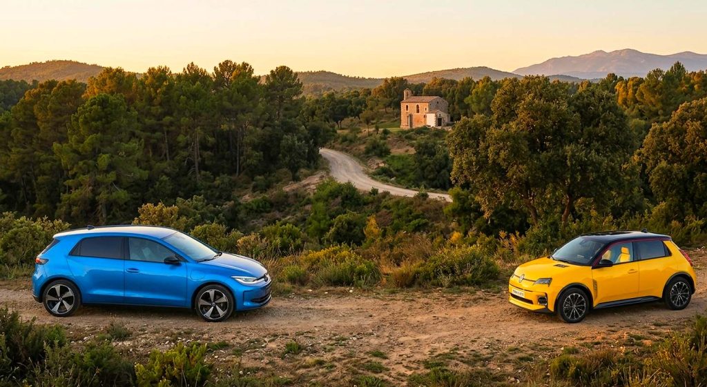 El Volkswagen ID.Polo ofrece más espacio y maletero, mientras el Renault 5 eléctrico apuesta por unas medidas más compactas y un precio inferior en sus versiones de acceso.