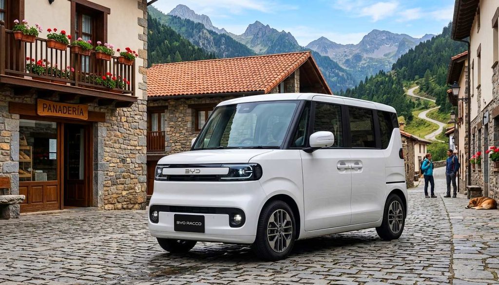 BYD prepara un coche eléctrico barato para Europa basado en la tecnología del Racco que se vende en Japón, con hasta 320 km de autonomía.