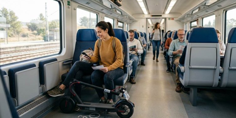 Los patinetes eléctricos vuelven a los trenes de Renfe con cuatro requisitos obligatorios para poder viajar.