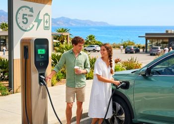 Geely prepara cargadores de 1.800 kW capaces de reducir a unos cinco minutos la recarga de un coche eléctrico compatible.