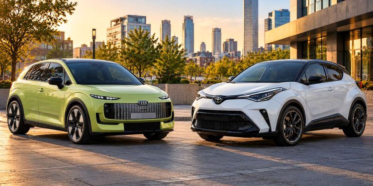 Audi A2 e-tron vs Toyota C-HR+